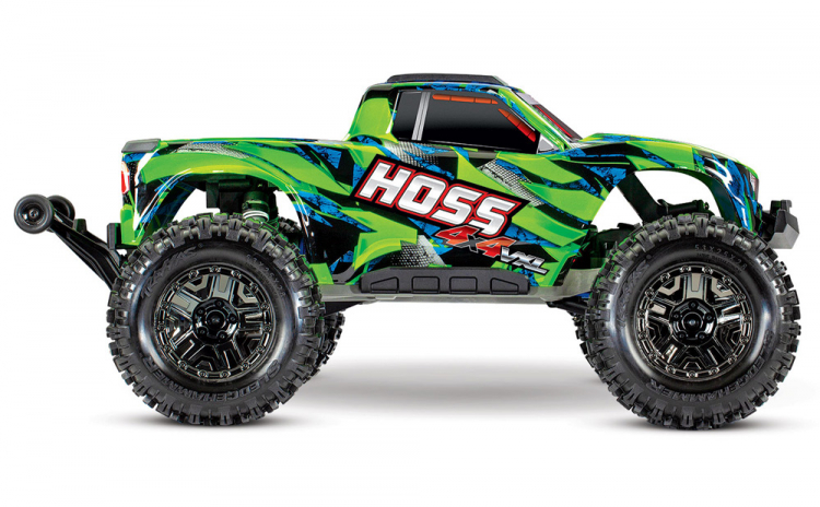 Traxxas Hoss 4WD VXL 1/10 RTR Vihreä RC-auto ilman akkua ja laturia TRX90076-4-GRN