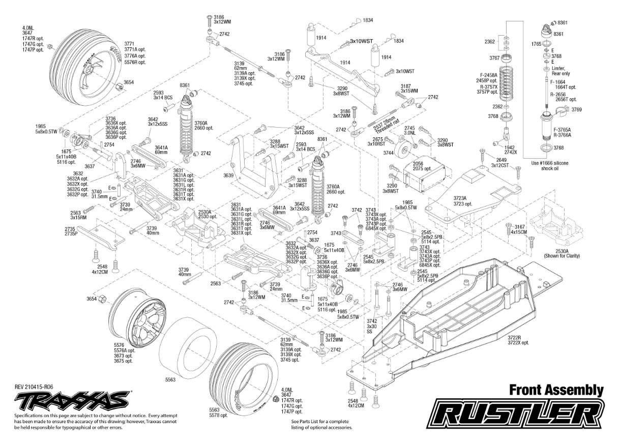 Traxxas varaosat