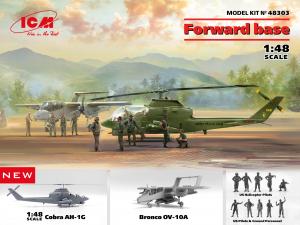 1/48 Forward base: Cobra AH-1G+Bronco OV-10A & Pilots & Personnel