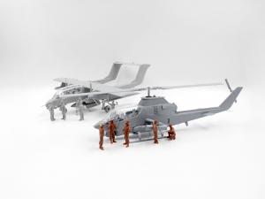 1/48 Forward base: Cobra AH-1G+Bronco OV-10A & Pilots & Personnel