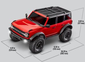 TRX-4M 1/18 Ford Bronco Crawler RTR RC-auto + akku ja laturi TRX97074-1