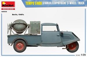 1/35 Tempo E400 StahlblechPritsche 3-Wheel Truck