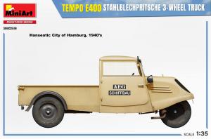1/35 Tempo E400 StahlblechPritsche 3-Wheel Truck
