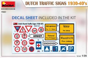 1/35 Dutch Traffic Signs 1930-40's