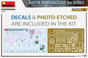 1/35 Austin Armoured Car 3rd Series: Freikorps, Interior Kit