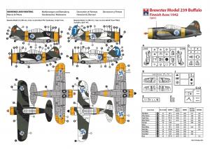 1/72 Brewster 339 B/C Buffalo (Finnish Aces)