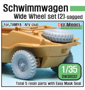 1:35 WWII GERMAN SCHWIMMWAGEN WIDE WHEEL SET 2
