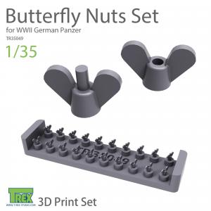 1/35 Butterfly Nuts Set for WWII German Panzer (3D printed)