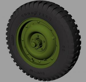 1/35 WILLYS MB JEEP ROAD WHEELS GOODYEAR