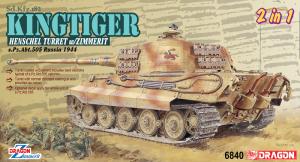 1/35 Sd.Kfz.182 Kingtiger Henschel Production w/Zimmerit s.Pz.Abt.505 Russia 1944 (2 in 1)