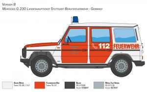 Italeri 1:24 Mercedes Benz G230 Feuerwehr