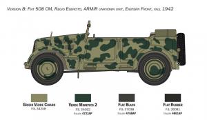 Italeri 1:35 Fiat 508 CM COLONIALE with crew