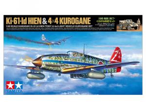 Tamiya 1/48 Kawasaki Ki-61-Id Hien (Tony) & 4x4 Light vehicle pienoismalli