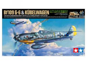Tamiya 1/48 Messerschmitt Bf109 G-6 & Kübelwagen Type 82 pienoismalli