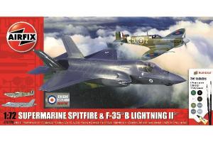 1/72 "Then and Now'" set Spitfire Mk.Vc & F-35B Lightning II
