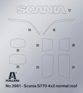 Italeri 1:24 Scania S770 4x2 normal roof