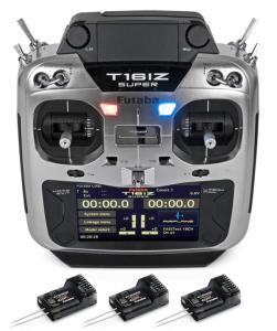 T16IZ-SUPER Radio Mode-2, 3pcs R7208SB -  FASSTest, T-FHSS, S-FHSS