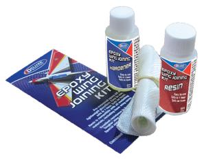 Epoxy Wing Joining Kit - Laminating Epoxy & Fiberglass Cloth 50ml