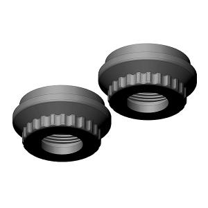 CORALLY SHOCK CAP LOWER ALUMINUM 2 PCS