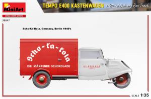 1/35 Tempo E400 Kastenwagen 3-Wheel Delivery Box Track