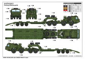 Trumpeter 1/35 BAZ-6403 with ChMZAP-9990-071 trailer