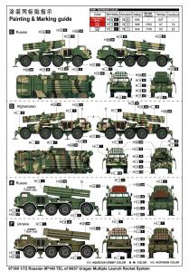 Trumpeter 1/72 Russian 9P140 TEL of 9K57 Uragan