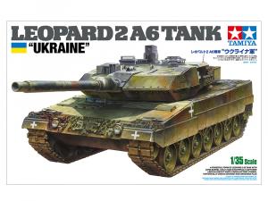 Tamiya 1/35 Leopard 2 A6 Tank "Ukraine" pienoismalli