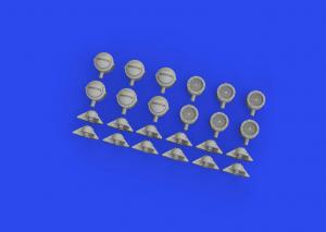 Eduard 1/35 WWII German lamp headlights 3d PRINT