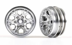 Traxxas Wheels Spider Satin Chrome 1.0 (2) TRX9770-SATIN