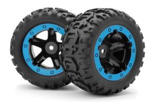 Slyder MT Wheels/Tires Assembled (Black/Blue)