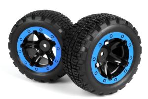 Slyder ST Wheels/Tires Assembled (Black/Blue)
