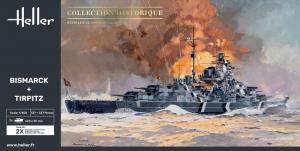 1/400 Bismarck + Tirpitz TWINSET (sis. 2 laivaa)