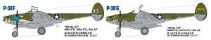 Tamiya 1/48 LOCKHEED  P-38F/G LIGHTNING pienoismalli