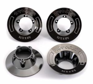 Traxxas Wheel Covers Black Chrome (for Wheels #9572) (4) TRX9568T