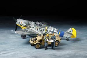 Tamiya 1/48 Messerschmitt Bf109 G-6 & Kübelwagen Type 82 pienoismalli