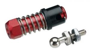 Aluminum Ball Connector 2-56 with locking sleeve