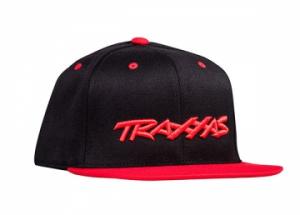 Traxxas Snap Hat Flat Bill Black/Red Traxxas Logo TRX1183-BLR