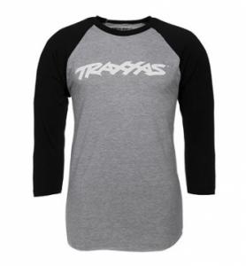 Traxxas Shirt Raglan Traxxas-logo Grey/Black L (Premium Fit) TRX1369-L