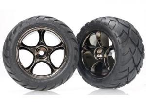 Traxxas Tires & Wheels Anaconda/Tracer Black Chrome 2.2" Rear (2) TRX2478A