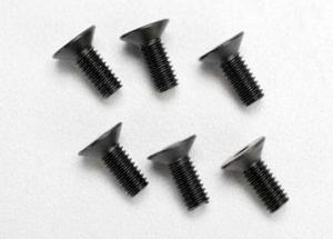 Traxxas Screws M4x10mm Countersunk Hex Socket (6) TRX2535