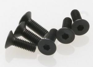 Traxxas Screws M4x12mm Countersunk Hex Socketv (6) TRX2542