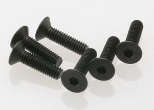 Traxxas Screws M4x15mm Countersunk Hex Socket (6) TRX2546