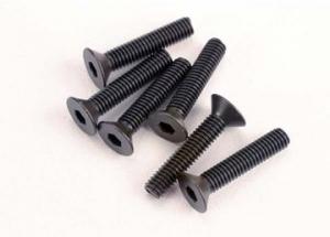 Traxxas Screws M3x15mm Countersunk Hex Socket (6) TRX2553