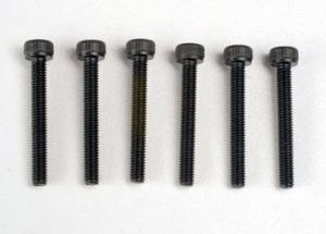 Traxxas Screws M3x23mm Cap-head Hex Socket (6) TRX2556