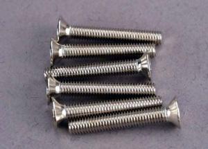 Traxxas Screws, 3x20mm countersunk machine screws (6) TRX2590