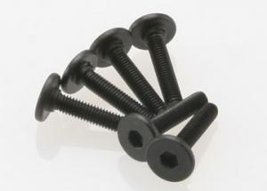 Traxxas Screws M3x15mm Flat-head Hex Socket (6) TRX3646
