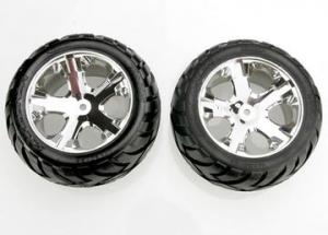 Traxxas Tires & Wheels Anaconda/AllStar Chrome 2,8" Rear (2) TRX3773