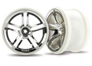 Traxxas Wheels Twin-Spoke Chrome 2.8" (2) TRX3774