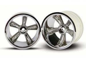 Traxxas Wheels Pro-Star Chrome 2.2" Nitro Rear (2) TRX4172