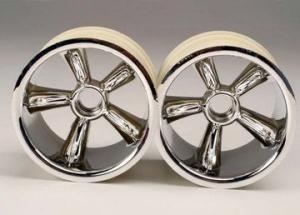 Traxxas Wheels Pro-Star Chrome 2.2" Nitro Front (2) TRX4174